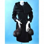 vintage lilli ann fur trim coat