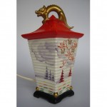 vintage mid-century goebel porcelain perfume lamp z