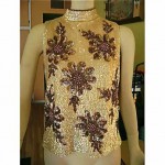 vintage mid-century valentina beaded sequin top