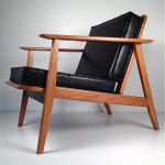 vintage midcentury danish modern restored lounge chair