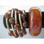 vintage pair bakelite bracelets