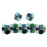 vintage schiaparelli rhinestone set z