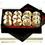 vintage set japanese satsuma handpainted buttons z