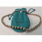 vintage tiffany sterling silver graduated bead necklace