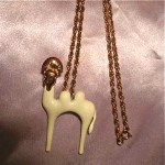 vintage vendome camel necklace