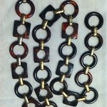 vintage ysl lucite necklace belt