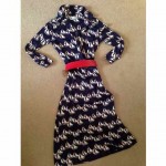 vintage 1970s lanvin sailboat print dress