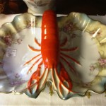 antique porcelain lobster dish