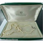 vintage mikimoto cultured pearls in original box