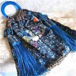 vintage 1920s chinese embroidered badge purse