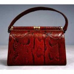 vintage 1940s snakeskin handbag