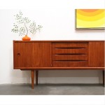 vintage 1950s danish modern teak petite credenza z