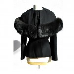 vintage 1950s lilli ann fox fur trim jacket