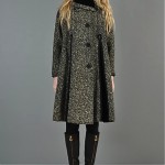 vintage 1950s lilli ann wool tweed and velvet coat