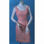 vintage 1960s beaded cocktail dress