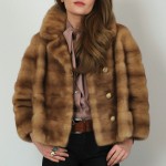 vintage 1960s blonde mink fur jacket z