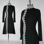 vintage 1960s racing sweater dress