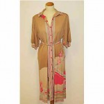 vintage 1970s leonard silk jersey dress