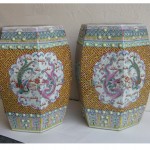 vintage chinese porcelain garden seat stools z