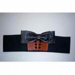 vintage christian dior leather and elastic belt