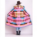 vintage custom made pendleton navajo blanket coat z