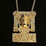 vintage hobe mayan pendant necklace