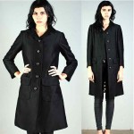 vintage i magnin little black dress coat