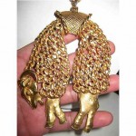 vintage kenneth jay lane lamb necklace