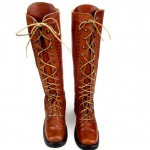 vintage lace-up leather boots