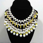 vintage miriam haskell glass bead necklace