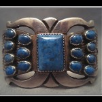 vintage navajo lapis silver bracelet z