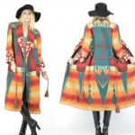 vintage ralph lauren country blanket coat z