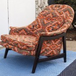 vintage reupholstered edward wormley dubbar lounge chair