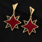 vintage ysl enamel earrings