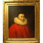 antique 17th century italian oil painting of cardinal z