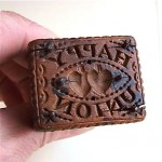 antique 1850 happy union wedding cookie stamp