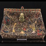 antique 1910s chinese hand embroidered silk jeweled handbag