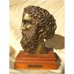 early 20th century bronze bust sculpture