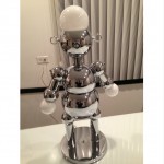 vinatge torino chrome robot lamp z