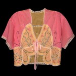 vintage 1920s embroidered voile bed jacket