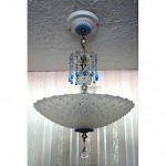 vintage 1930s hobnail ceiling fixture chandelier