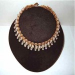 vintage 1940s miriam haskell crystal wedding necklace
