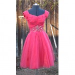 vintage 1950s prom party dress z