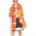 vintage 1960s striped silk coat jacket z