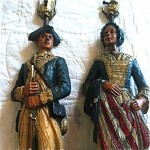 vintage 1970s colonial americana lamps z