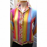 vintage 1970s pucci silk blouse