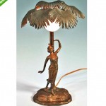 vintage austrian art deco arabaian lamp z