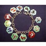 vintage david andersen zodiac bracelet