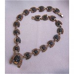 vintage figural head necklace