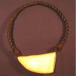 vintage fiji tribal shell necklace